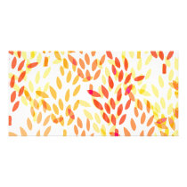 grain and wheat harvest pattern photo card template