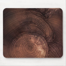 Grain en bois Mousepad de séquoia Tapis De Souris