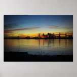 Grain Loader Sunset Poster