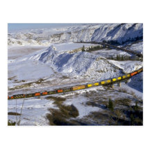 Grain train, Alberta, Canada Winter Post Cards