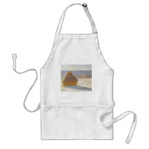 Grainstack in Morning, Snow Effect by Claude Monet Aprons