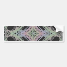 Grainy Elegant Design Inverted Bumper Stickers