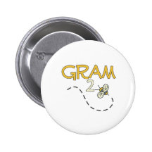Gram 2 Bee Pinback Button