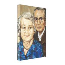 Gramma et grand-papa Apilado Impressions Sur Toile