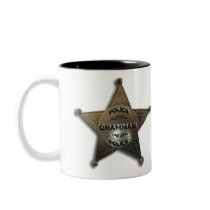 Grammar police vintage badge coffee mugs