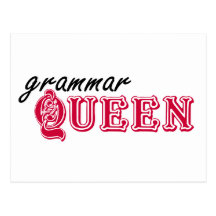 Grammar Queen Post Card