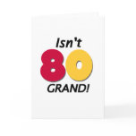 Grand 80th Birthday cards