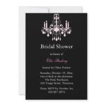Grand Ballroom Bridal Shower Invitation (black)