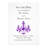 Grand Ballroom Save the Date (purple) Invitation