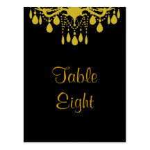 Grand Ballroom Table Number Postcard