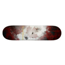 grand bêta du nord blanc skateboard customisable