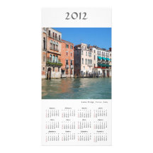 Grand Canal 2012 Calendar Photo Card