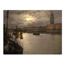 Grand Canal by Moonlight I, Venice, Italy Postcard