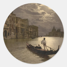 Grand Canal by Moonlight II, Venice, Italy Sticker