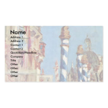 Grand Canal In Venice By Manet Edouard Business Cards