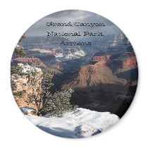 Grand Canyon In Winter Magnet magnets