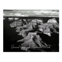 Grand Canyon National Park Black and White Post Post Cards