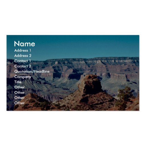 Grand Canyon National Park Business Card Template