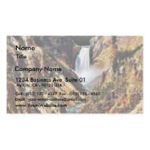 Grand Canyon Of The Yellowstone Park Looking Towar Business Cards