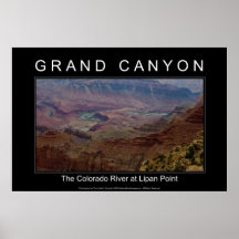 Grand Canyon River 4853 Black Poster