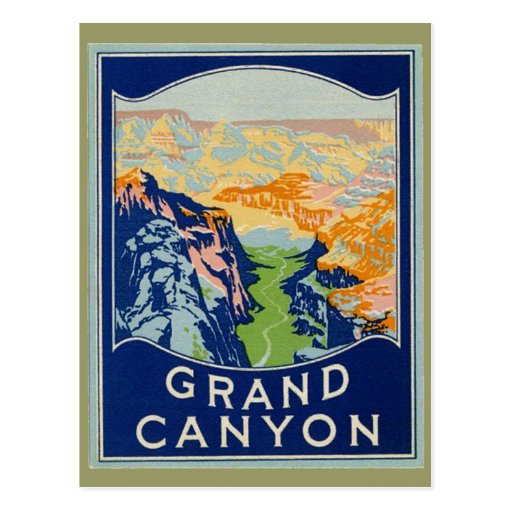 Grand Canyon - Vintage Travel Postcard