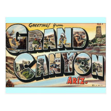 Grand Canyon Vintage Travel Postcard