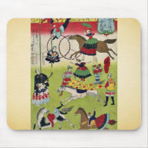 Grand cirque français par Utagawa, Hiroshige Tapis De Souris