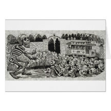 Grand electric skull card