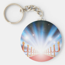 Grand entrance with red carpet and flash lights keychain