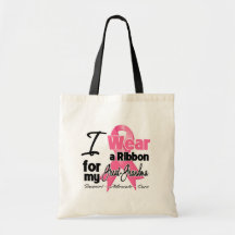 Grand-Grand-maman - ruban de cancer du sein Sacs Fourre-tout