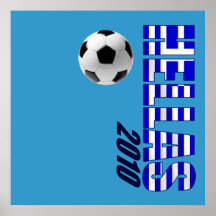 Grand Grèce drapeau de verticale du football de l' Posters