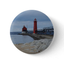 Grand Haven Lighthouses Pinback Buttons