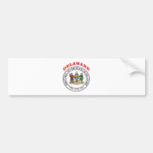 Grand joint d'état Delaware Autocollant Pour Voiture