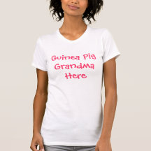 Grand-maman de cobaye ici t-shirts