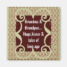 GRAND-MAMAN DE STYLE ET AIMANT ANTIQUES DE GRAND-P