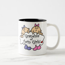 Grand-maman des filles jumelles mugs