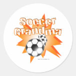 Grand-maman du football autocollant