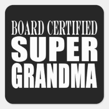 Grand-maman superbe certifiée par conseil de grand autocollants