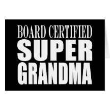 Grand-maman superbe certifiée par conseil de grand cartes de vœux