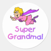 Grand-maman superbe (vol) adhésifs ronds