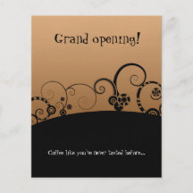 Open Coffee Shop on Grand Opening  Coffee Shop  Flyer