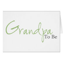 Grand-papa à être (manuscrit vert) cartes de vœux