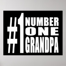 Grand-papa du numéro un d'anniversaires et de Noël Posters