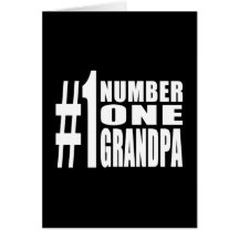 Grand-papa du numéro un d'anniversaires et de Noël Carte De Vœux