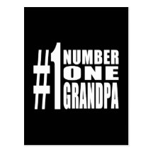 Grand-papa du numéro un d'anniversaires et de Noël Carte Postale