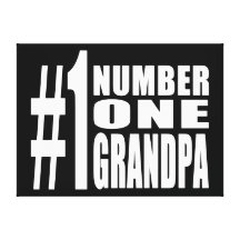 Grand-papa du numéro un d'anniversaires et de Noël Toiles Tendues