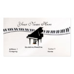 Grand Piano and Keyboard Business Card business cards