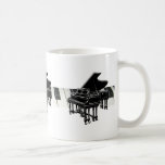 Grand Piano and Keyboard Coffee Mug