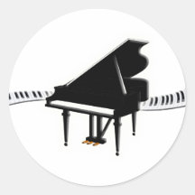 Grand piano and Keyboard Sticker