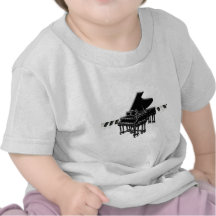 Grand Piano and Keyboard T-shirts